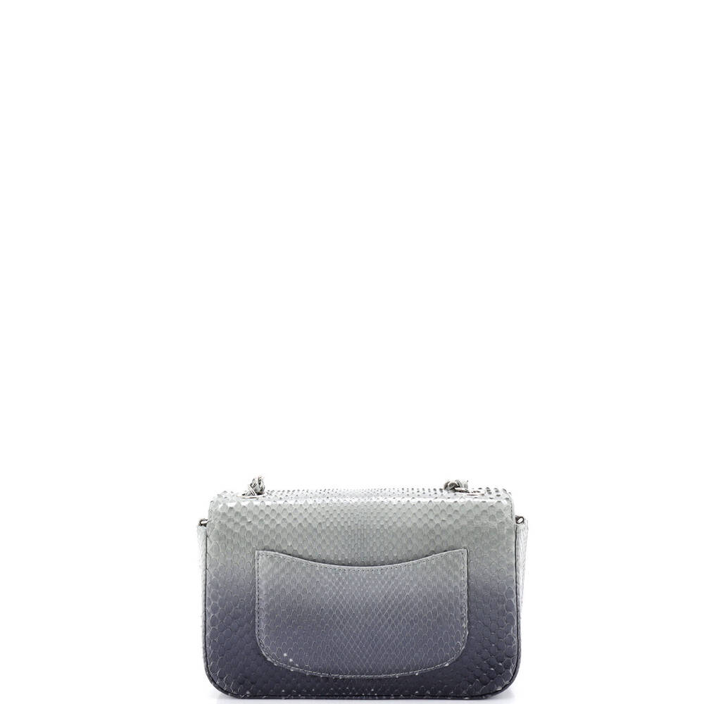 Chanel Mini Classic Single Flap Bag Python - image 3